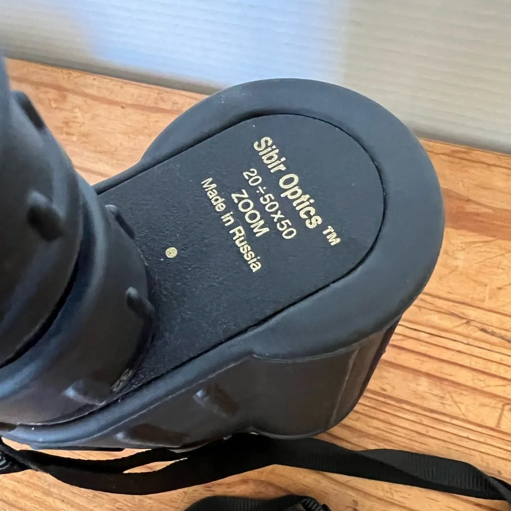 High-Performance Black Binoculars with Strap